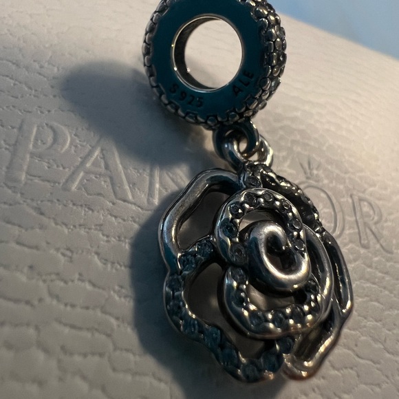 Pandora Shimmering Rose Dangle Charm - Picture 4 of 6
